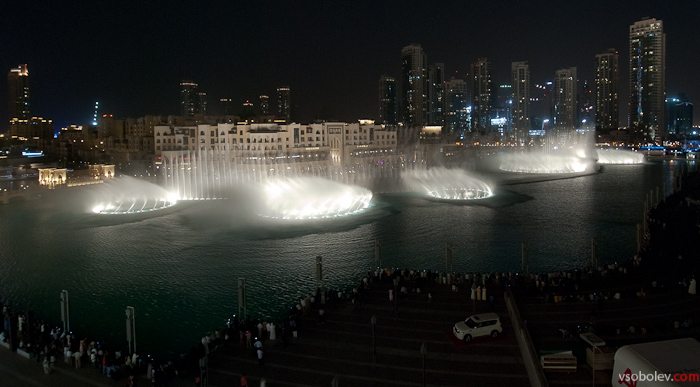 фонтаны Дубай