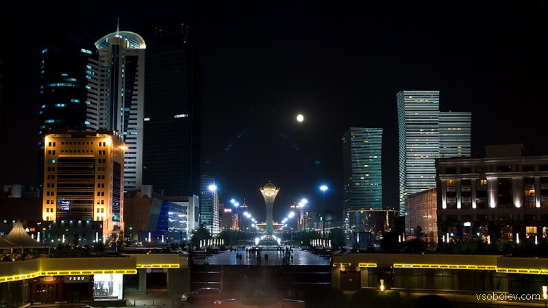 Ночная Астана - 6 фото