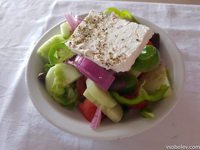 Греческий салат или что поесть на Родосе