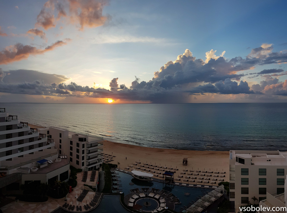 Канкун, LA, LV, восходы-закаты