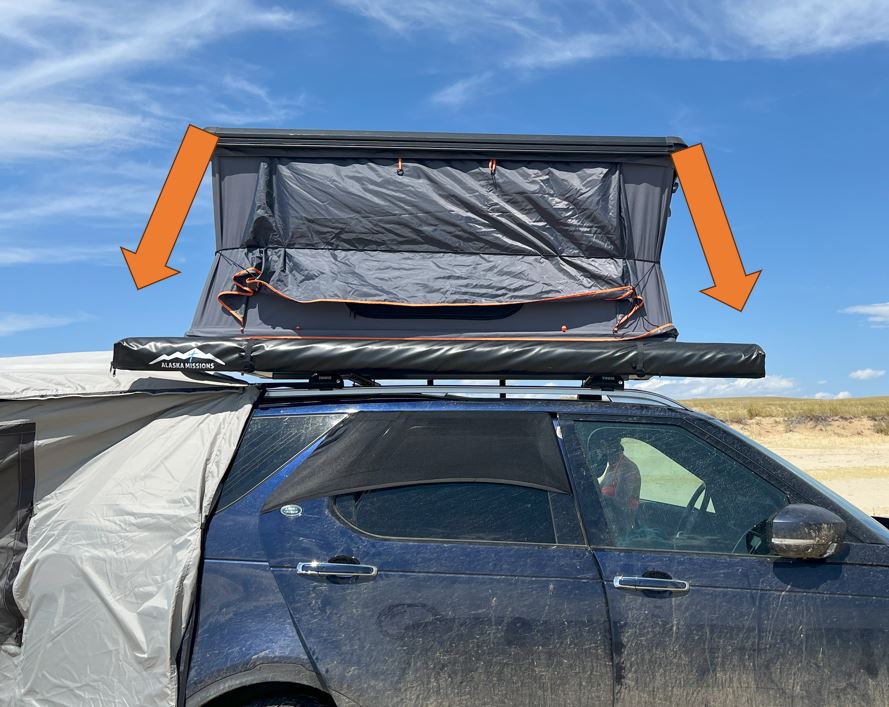 Как складывать палатку на крыше автомобиля